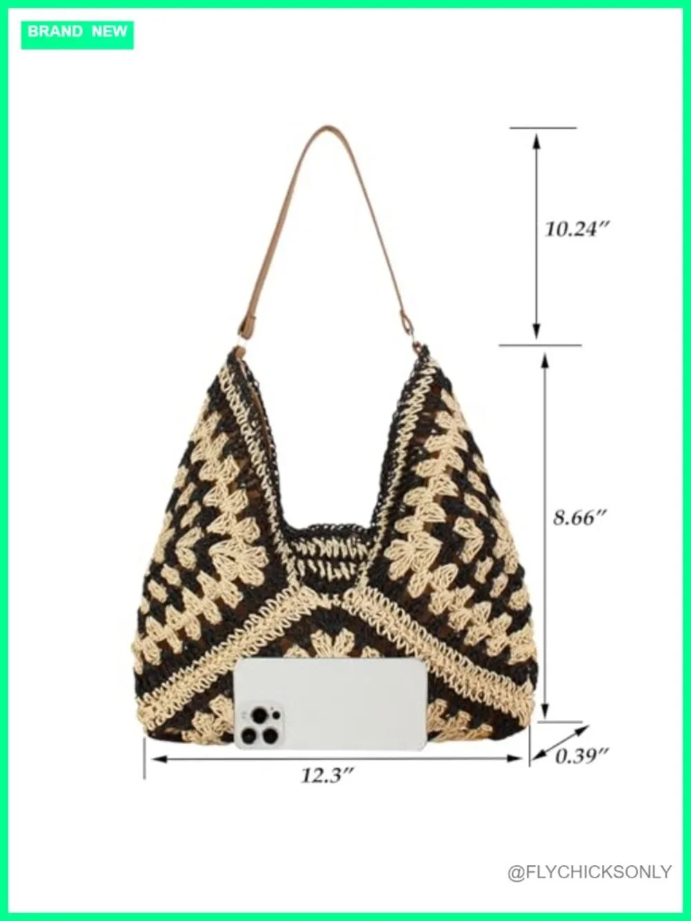 Straw Hobo Bag Woven Beach Purse Large Summer Tote with Lining